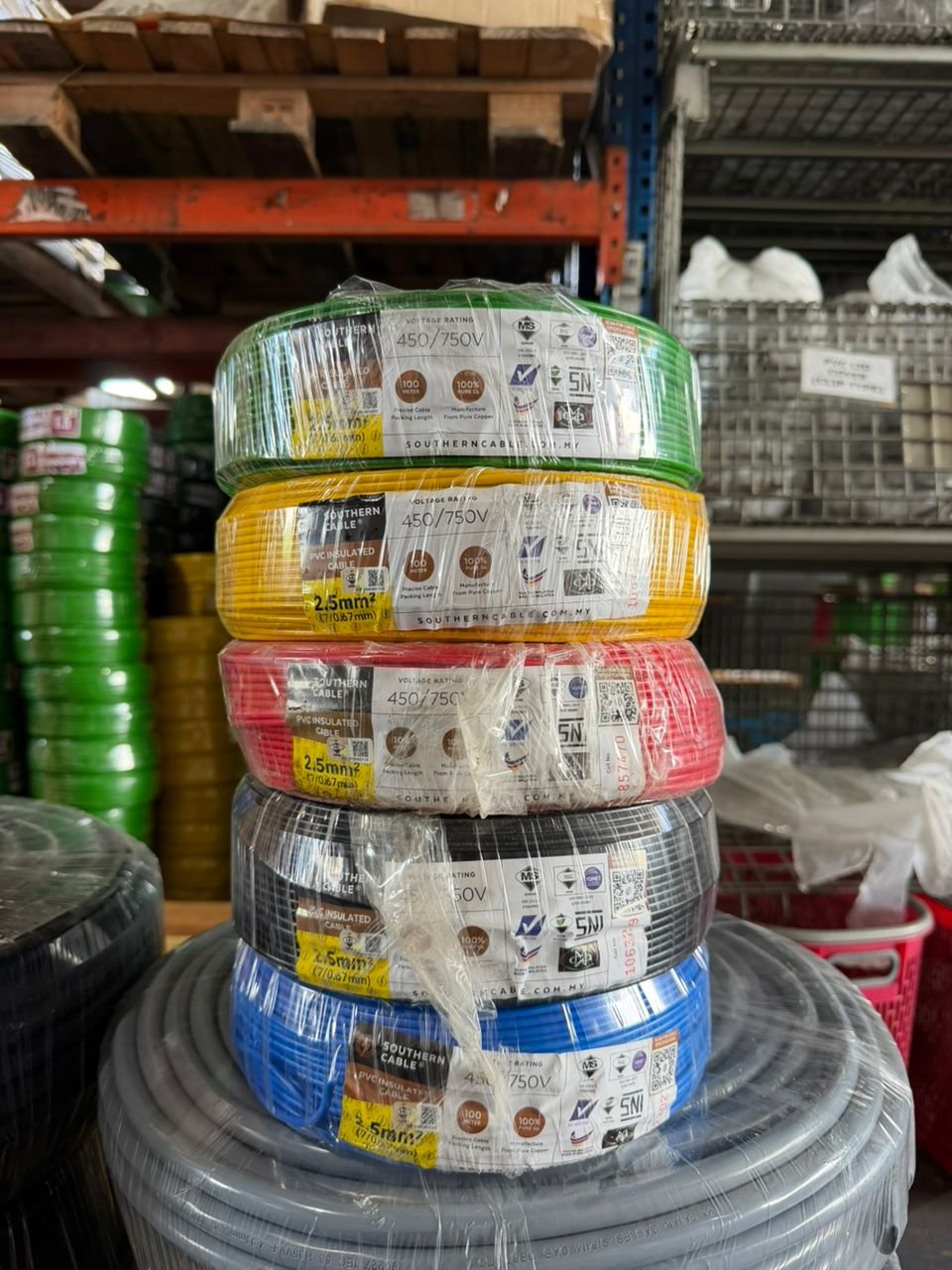 southern pvc insulated cable 2.5mm (sirim approved) southern pvc insulated cable 2.5mm (sirim approved)
