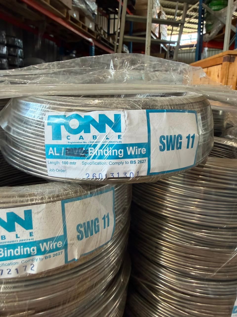 tonn aluminium binding wire (swg 11) tonn aluminium binding wire (swg 11)
