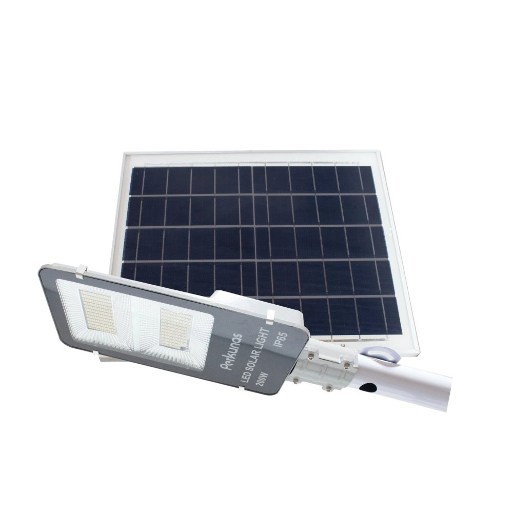 perkunas 100w 6500k led solar street light Perkunas 100W 6500K LED Solar Street Light