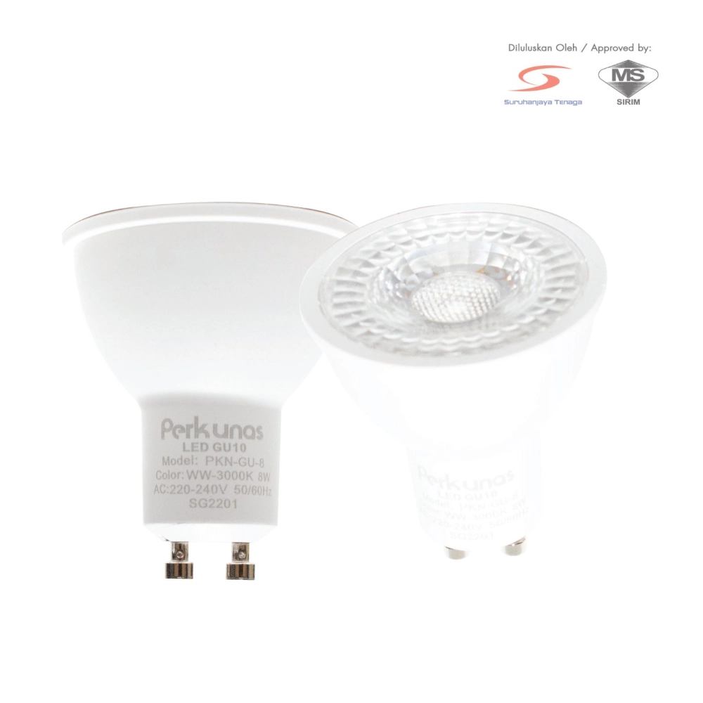 perkunas mr16 8w 6500k 240v lamp cup Perkunas MR16 8W 6500K 240V Lamp Cup