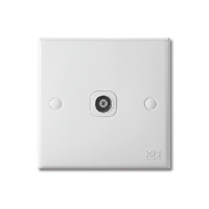 UMS 1 Gang TV Coaxial Socket 3881 3 Series