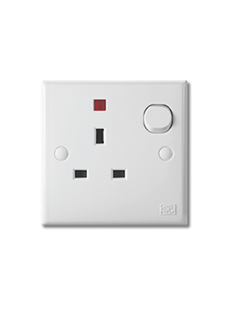 header main page products ums 3 series socket outlets 13a 250v a.c 2.png UMS 13A Single Socket c/w Neon 3113N 3 Series