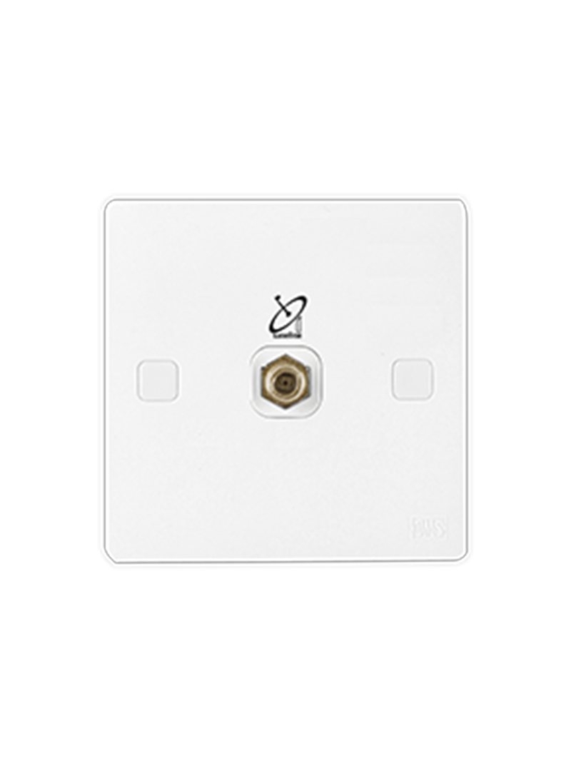 header main page products ums 6 series satellite telephone tv lan data socket 3.png UMS 1 Gang F-type Socket (Astro) 6S