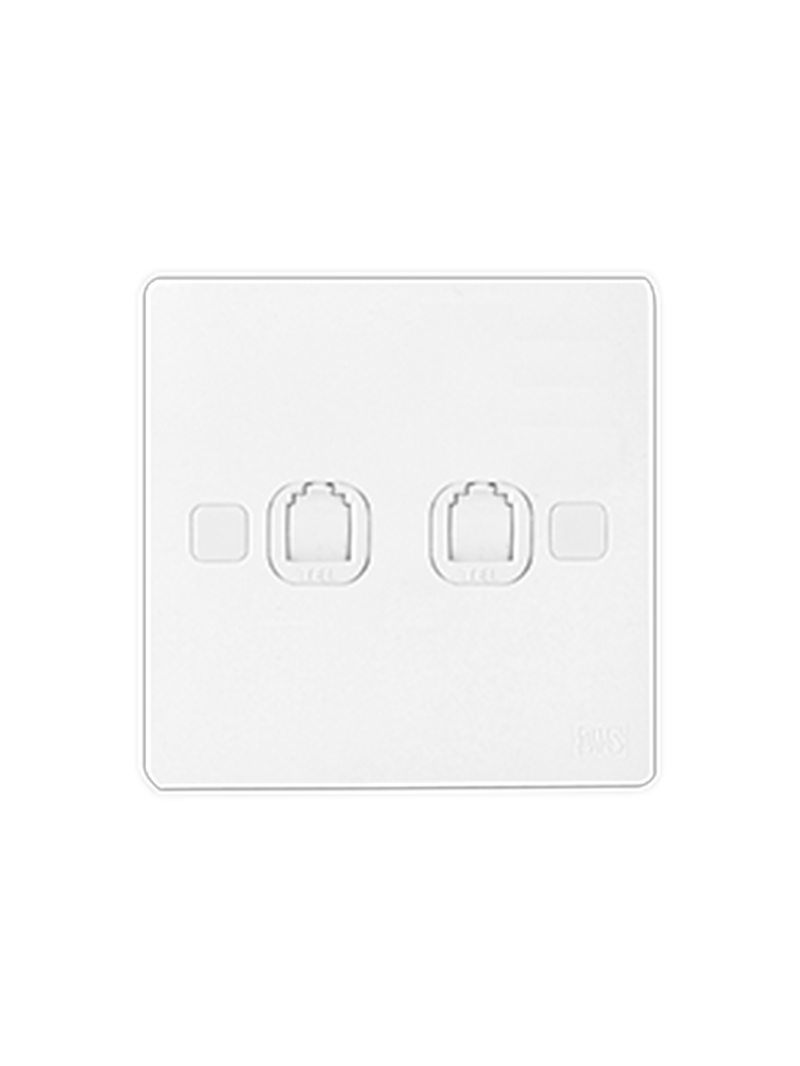 header main page products ums 6 series satellite telephone tv lan data socket 5.png UMS 2 Gang Tel Socket (RJ11) 6S