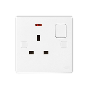 UMS 13A 1G Switch Socket W/neon 6S