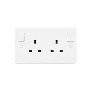 UMS 13A 2 Gang Switch Socket 6S