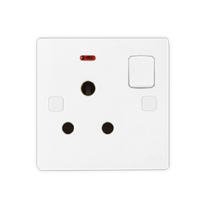 UMS 15A 1G Sp Switch Socket W/neon 6S