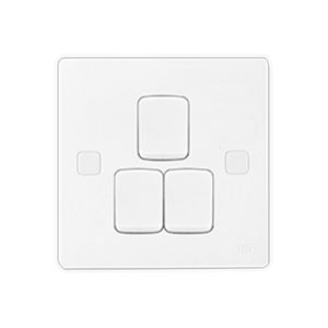 UMS 10A 3 Gang 1 Way Switch 6S