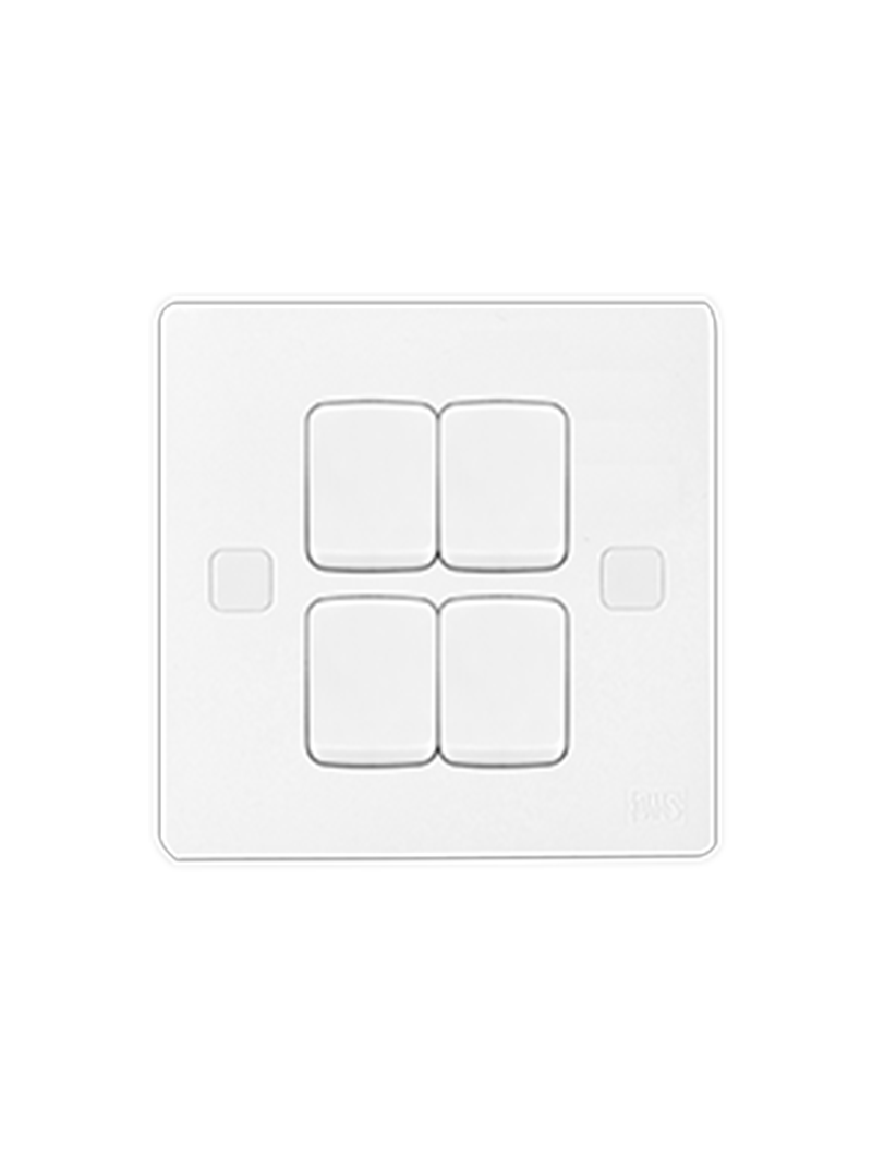 header main page products ums 6 series switches single pole 10ax 250v a.c 5 1.png UMS 10A 4 Gang 2 Way Switch 6S