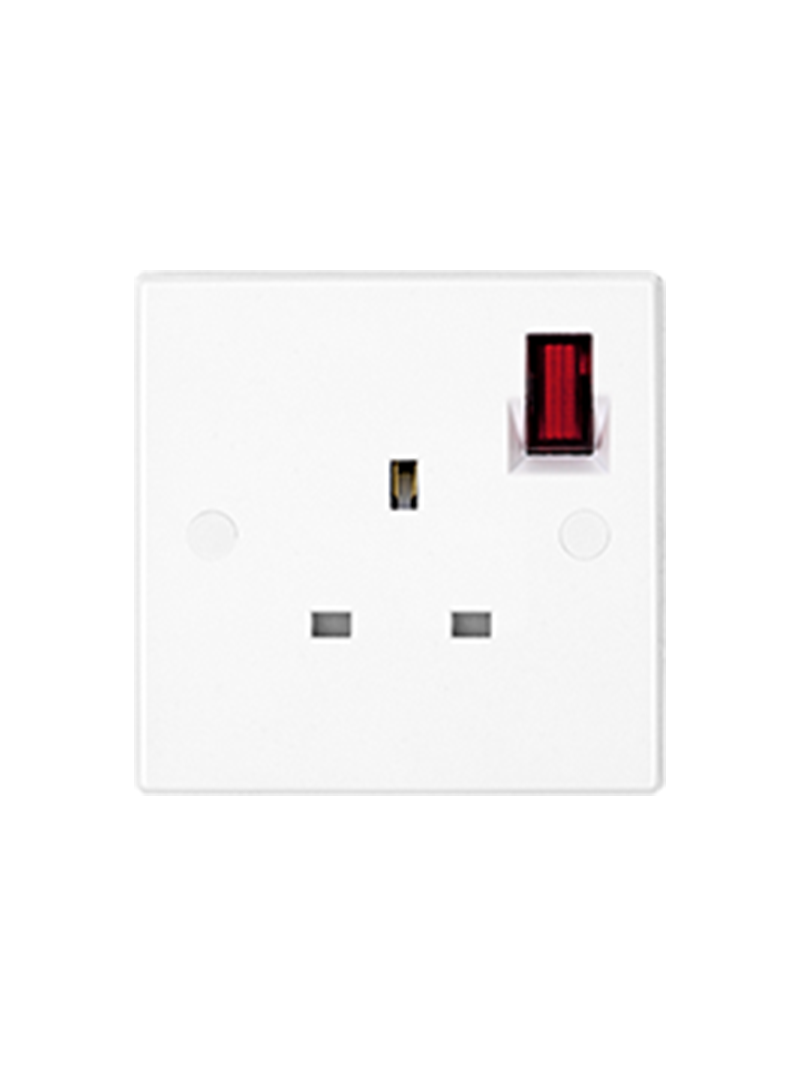 UMS 1213A-N 13A 1-Gang SP Switched Socket Outlet with Neon UMS 1213A-N Socket Outlet