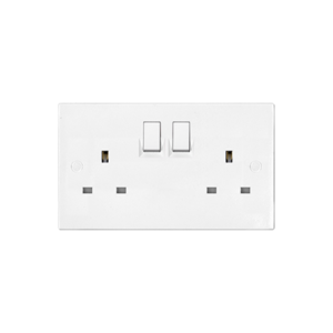 UMS 13A Double Switch Socket