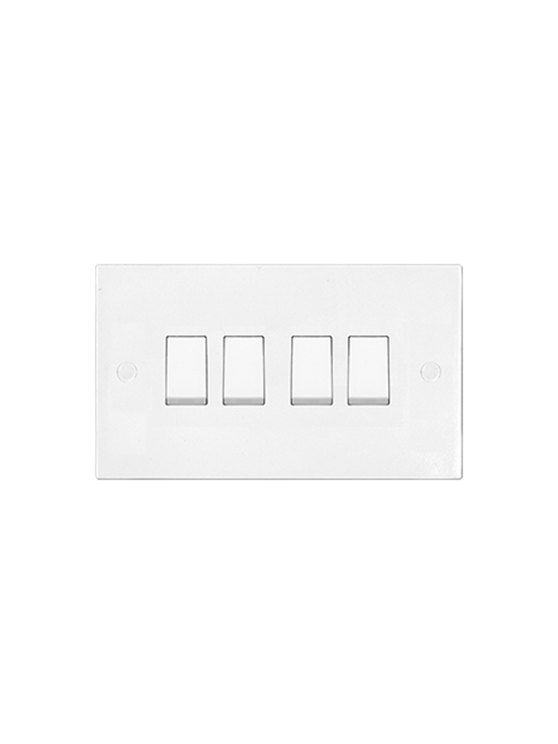 header main page products ums bakelite series switches single pole 10ax 250v a.c 5.png UMS 10A 4 Gang 1 Way Switch