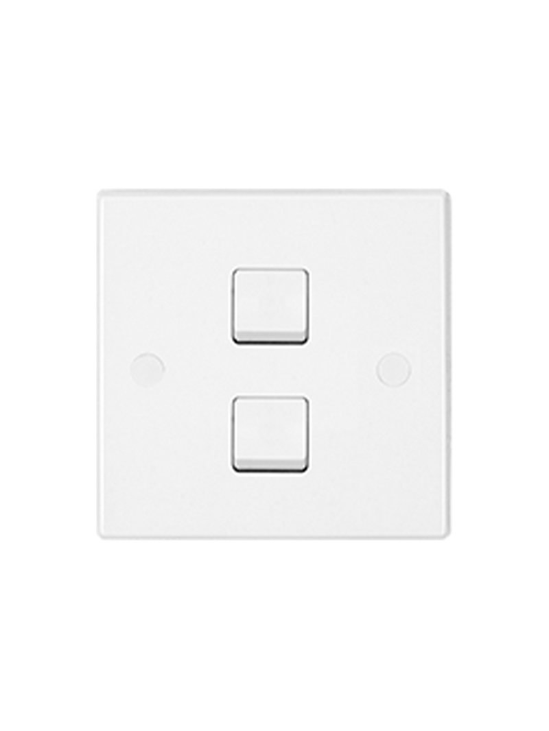 UMS 2 Gang 1 Way Modular Switch