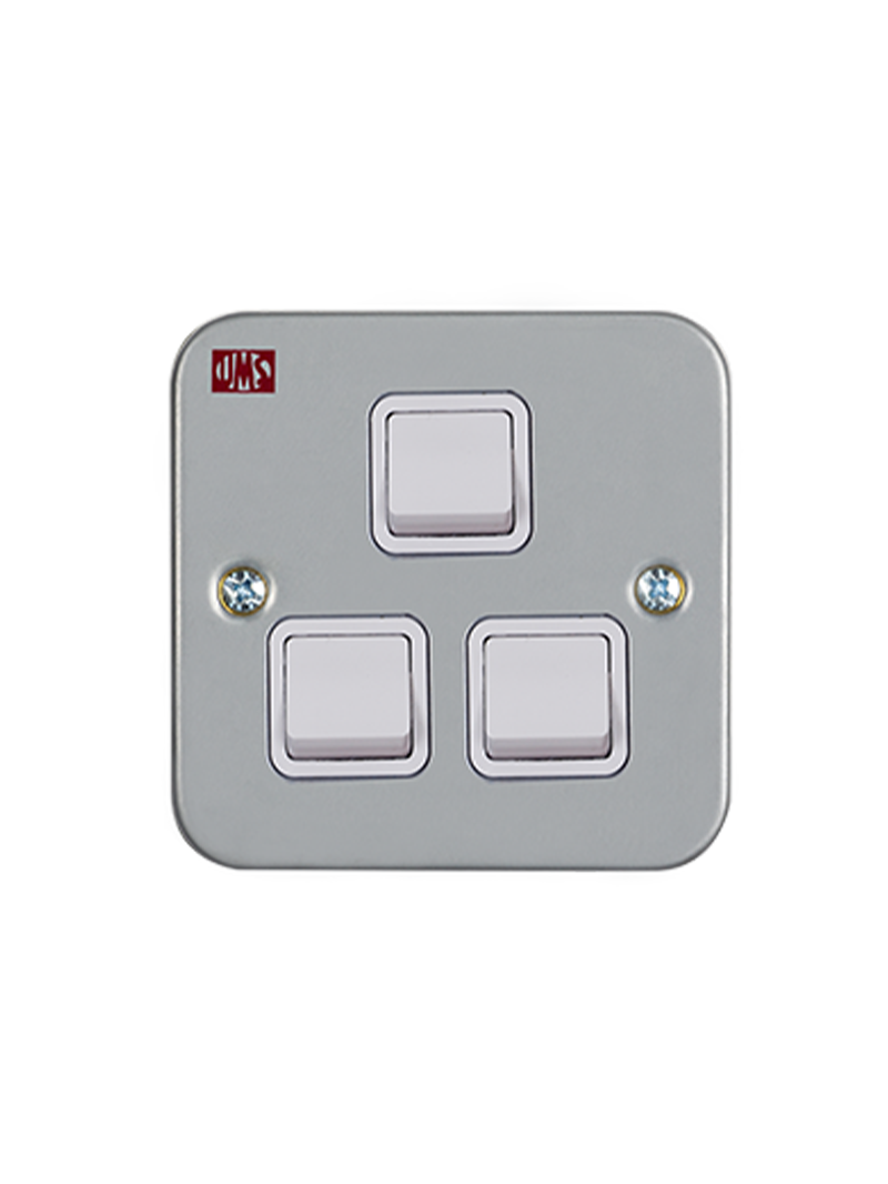 ums 10a 3 gang 2 way m/clad switch UMS 10A 3 Gang 2 Way M/clad Switch