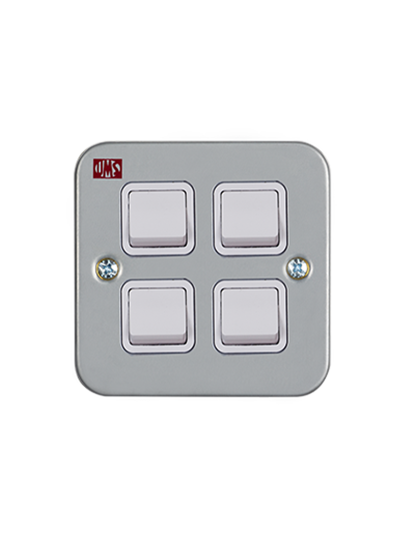 ums 10a 4 gang 2 way m/clad switch UMS 10A 4 Gang 2 Way M/clad Switch