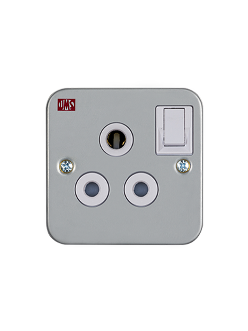 header main page products ums metal clad series metal clad switches socket outlets 7.png UMS 15A Single Switch Socket Metal Clad
