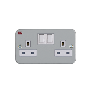 UMS 13A Double Switch Socket Metal Clad