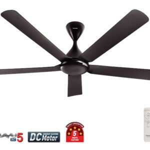 Panasonic 56" 5 Blade Remote Ceiling Fan BAYU5 DC- Black