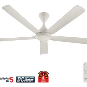 Panasonic 56" 5 Blade Remote Ceiling Fan BAYU5 DC- White