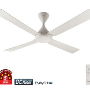 Panasonic 56" 4 Blade Remote Ceiling Fan BAYU4 DC - White