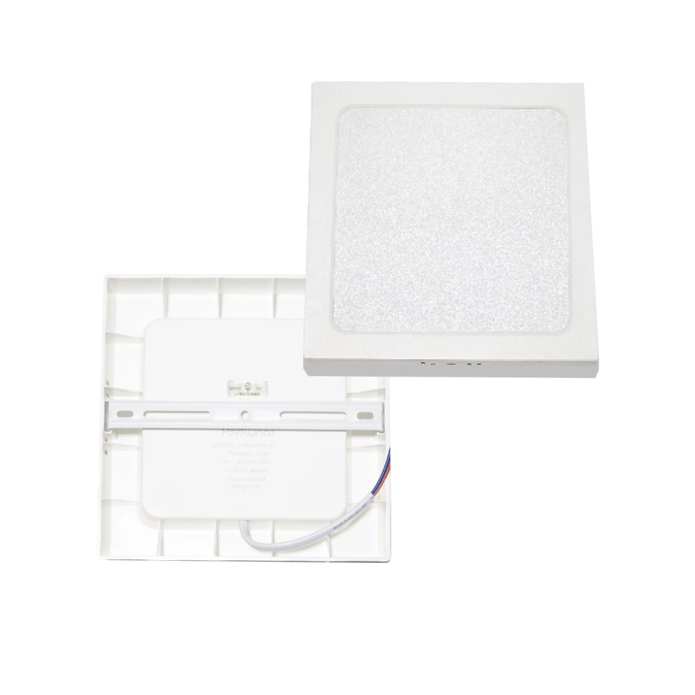 perkunas 18w 3000k 8" led surface square kitchen downlight Perkunas 18W 3000K 8" LED Surface Square Kitchen Downlight