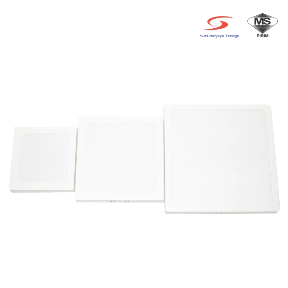 perkunas 18w 3000k 8" led surface square kitchen downlight Perkunas 18W 3000K 8" LED Surface Square Kitchen Downlight